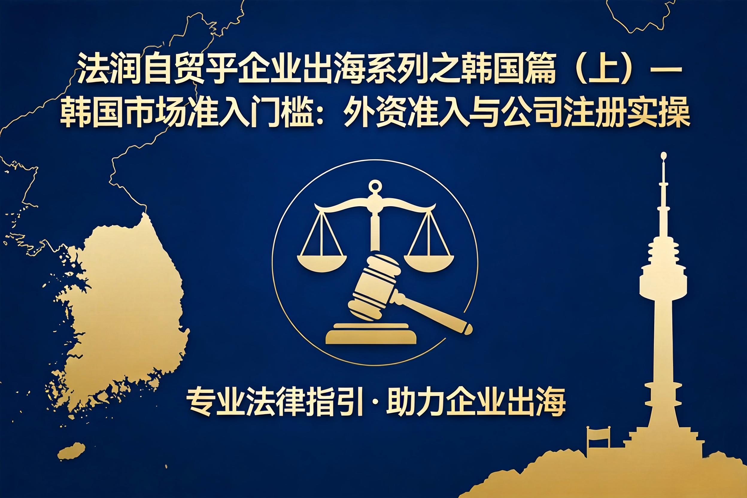 法润自贸丨企业出海系列之韩国篇（上）— 韩国市场准入门槛：外资准入与公司注册实操
